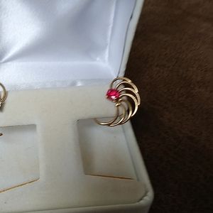 Gold earring jackets